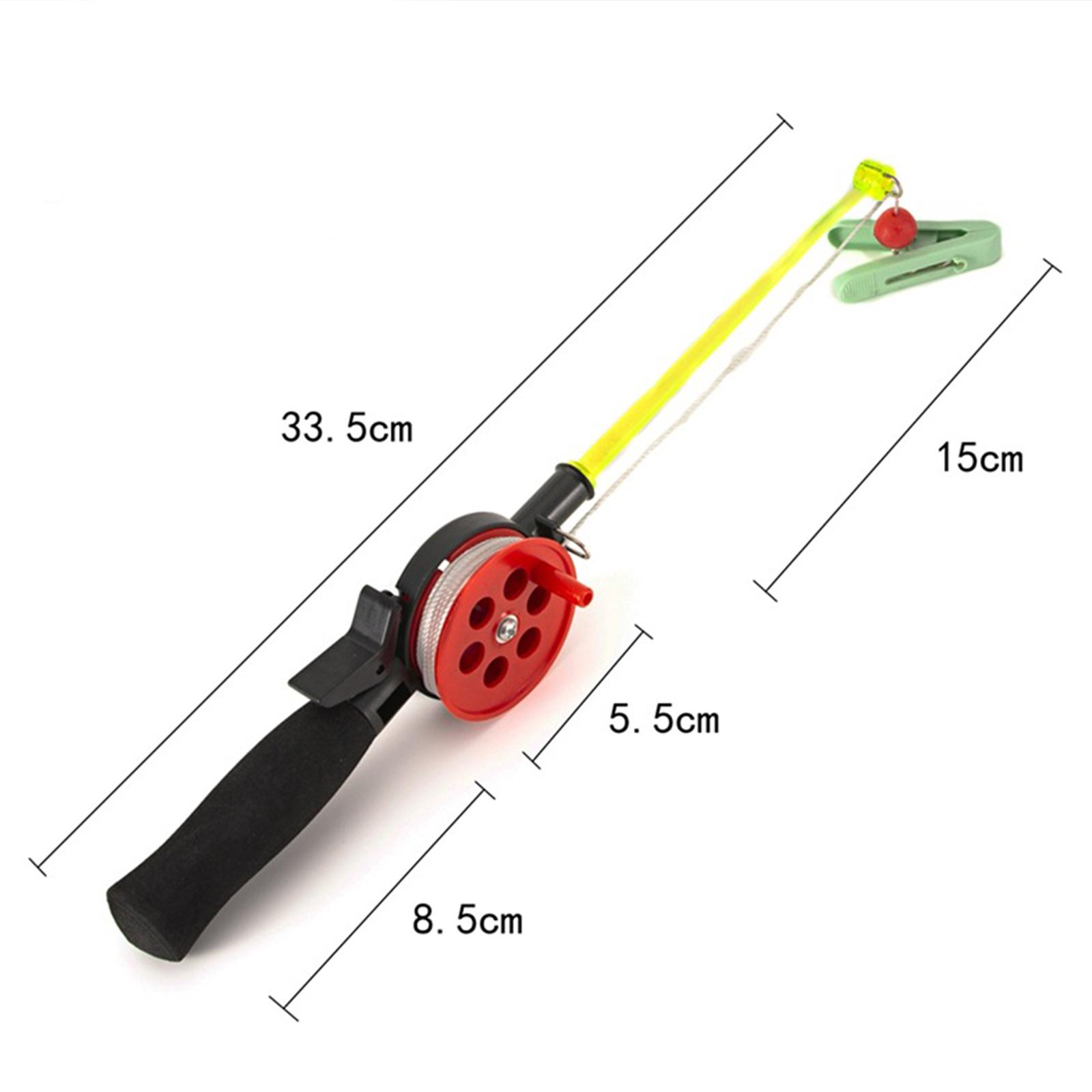 Fishing Kit Compact - Kids Ice Fishing Rod Retractable Compact