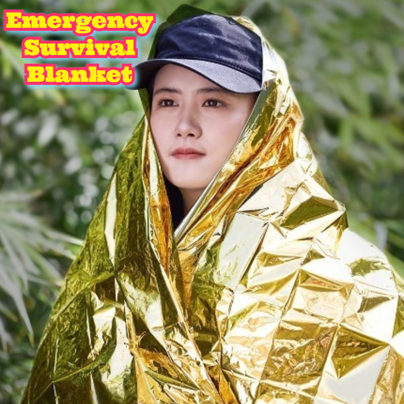 Survival Blanket Reflective - Emergency Survival Blanket Outdoor Thermal Insulation