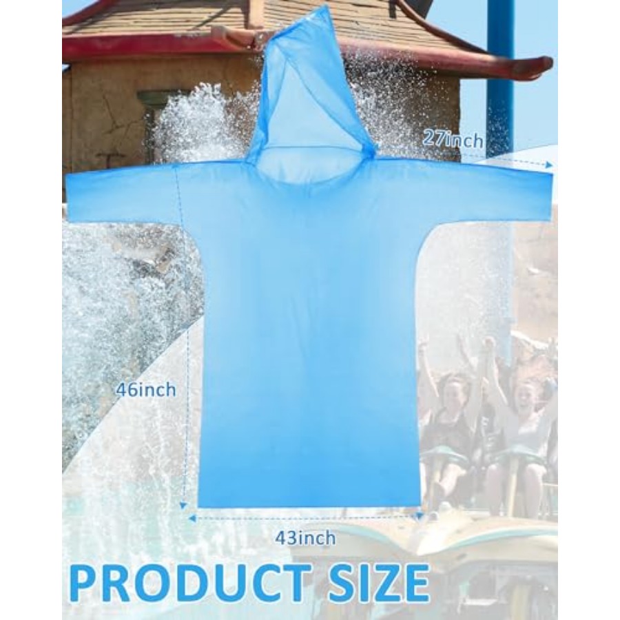 120 Pack Disposable Rain Ponch - Emergency Poncho Rain avis et prix