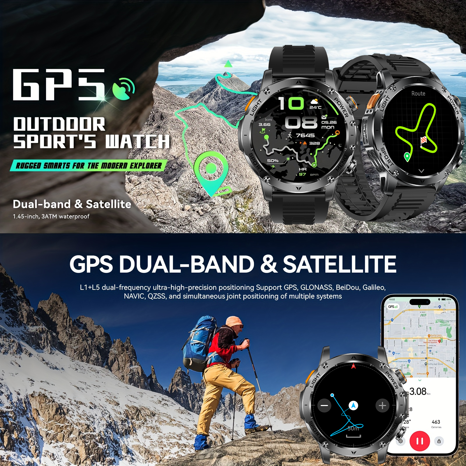 2025 New GPS Outdoor Sports Sm - Compass Lensatic avis et prix