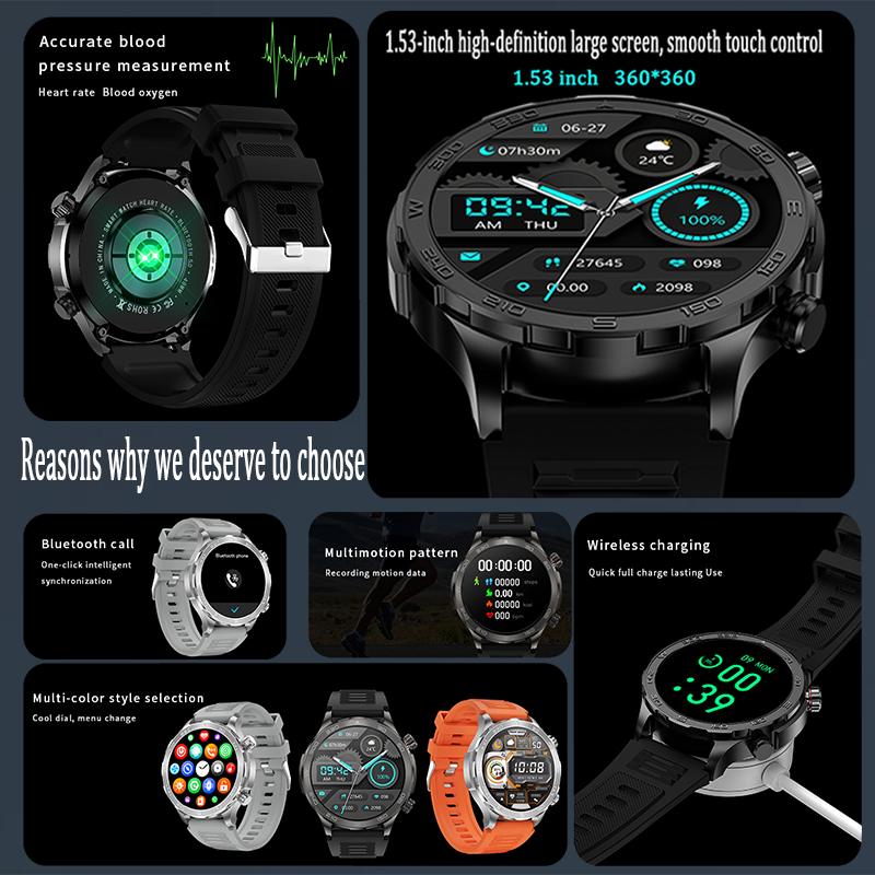 New GPS Track Smart Watch Men  - Compass Lensatic avis et prix