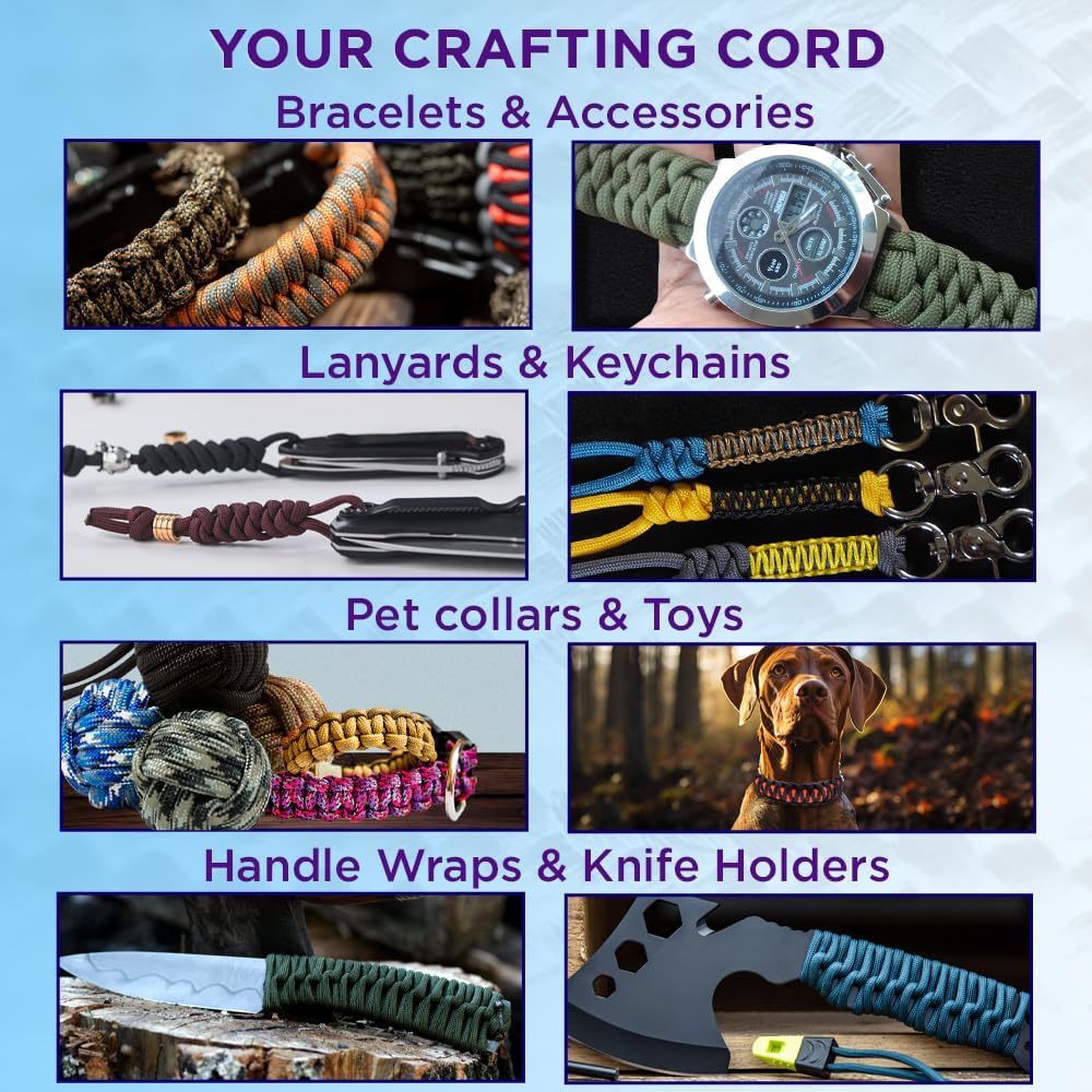 Reflective Paracord Rope 1000f - Para Cord 1000Ft avis et prix