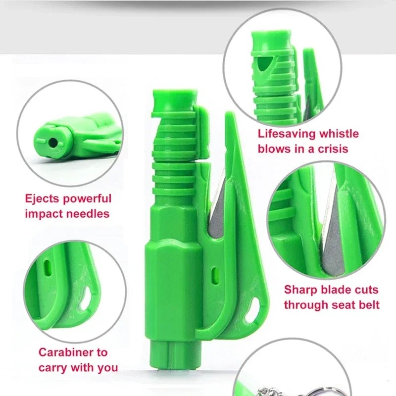 1pc Mini Safety Hammer Keychai - Rescue Rope Throw avis et prix