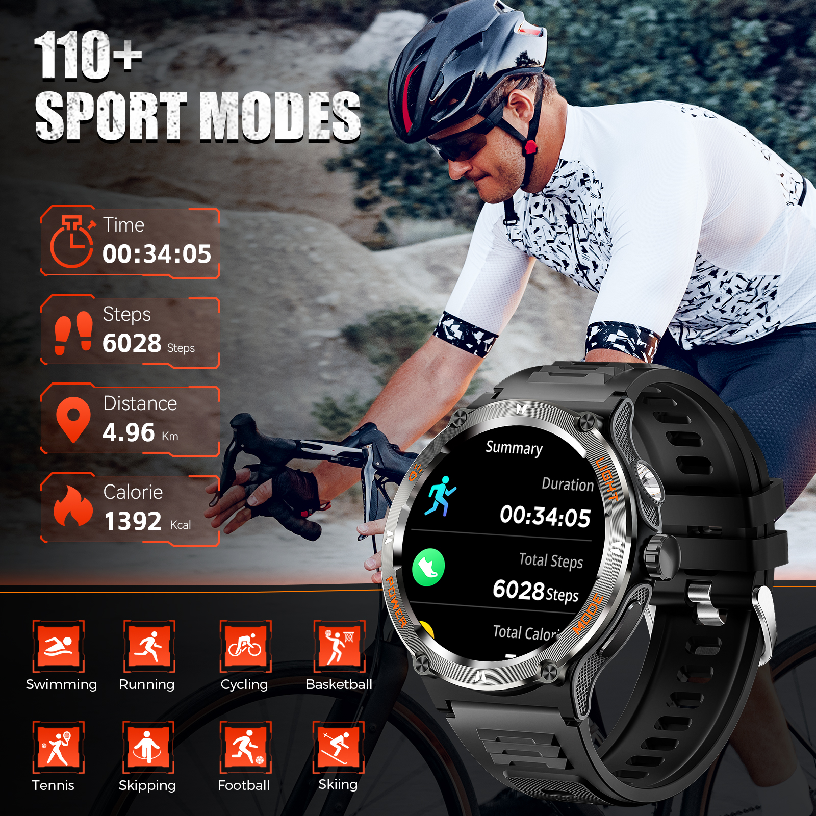 EIGIIS Smart Watch 3ATM Waterp - Compass Lensatic avis et prix