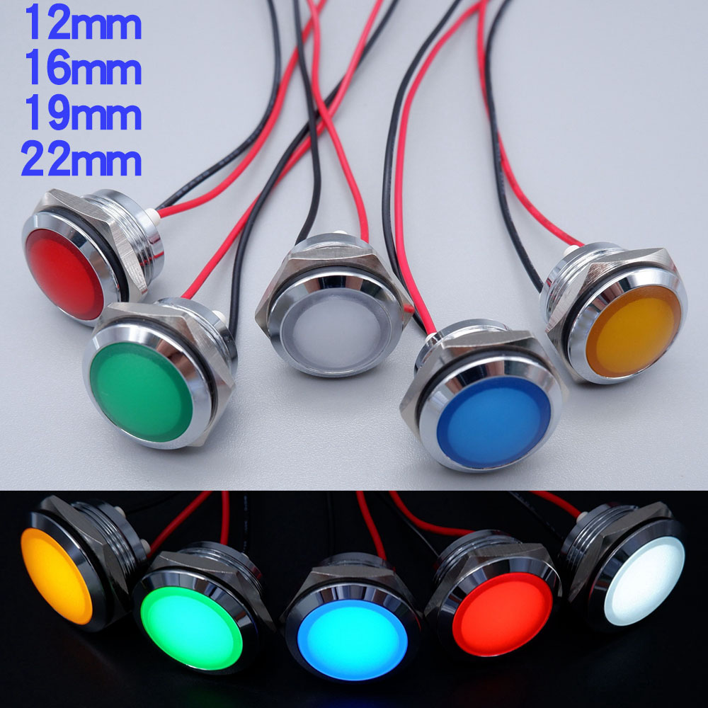 Metal LED Indicator Light 12mm - Signal Panel Orange avis et prix