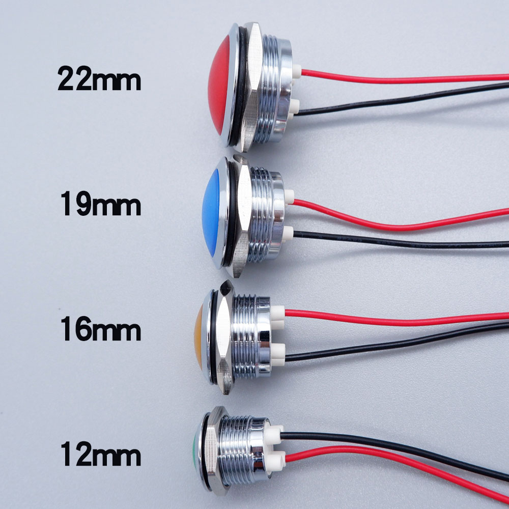 Metal LED Indicator Light 12mm - Signal Panel Orange avis et prix
