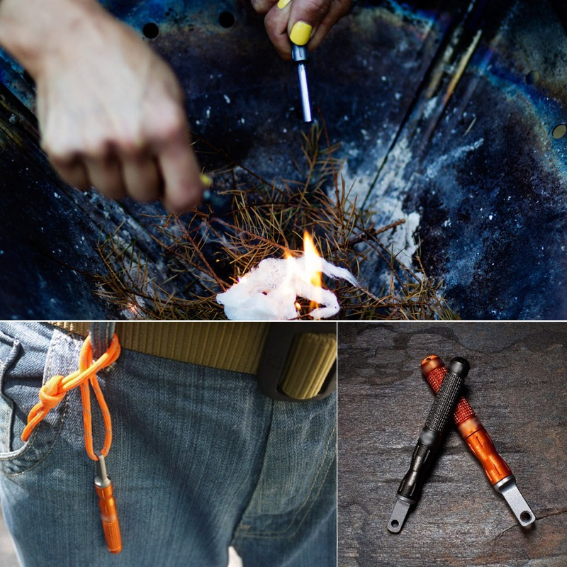 2PCS  Multifunctional Flint Wa - Magnesium Fire Starter avis et prix