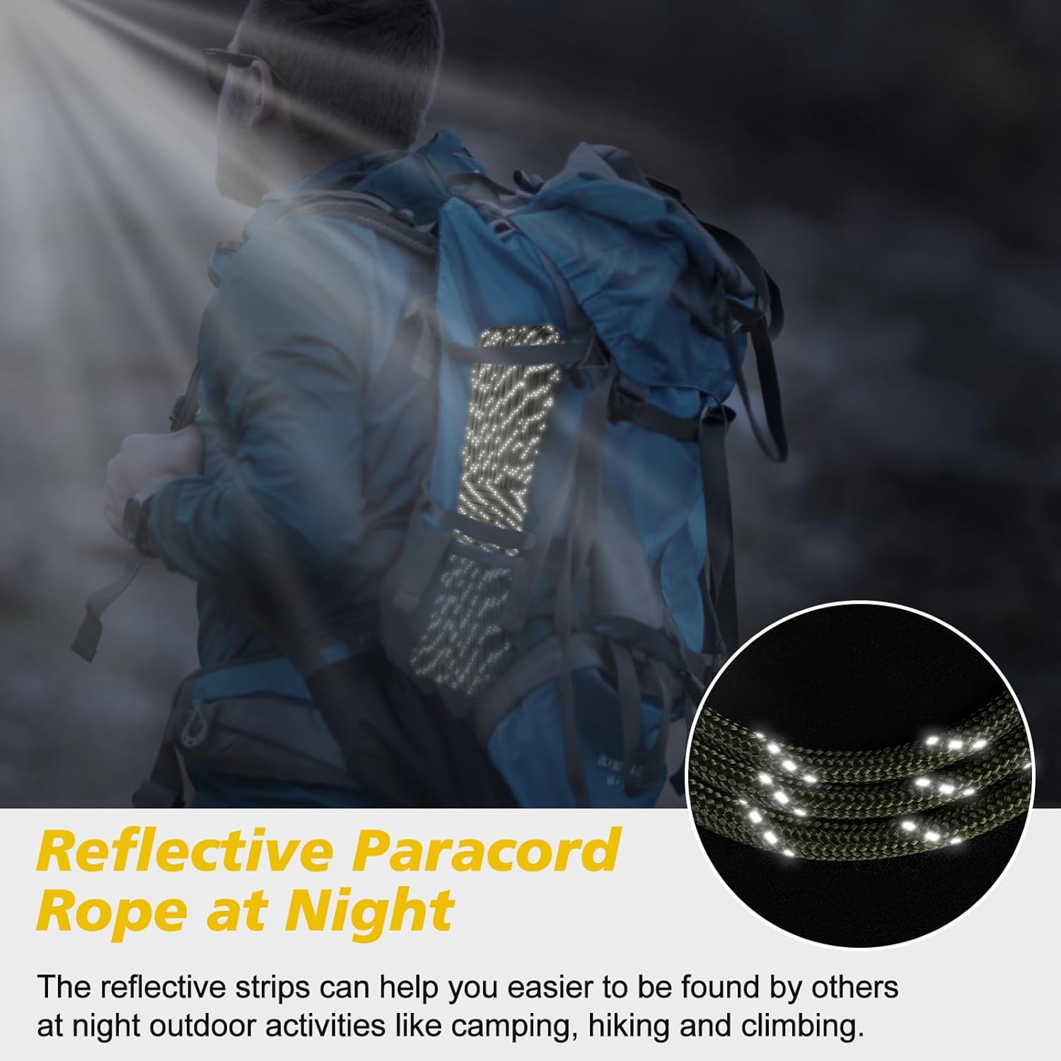 1000lb Reflective Paracord 4mm - Para Cord 1000Ft avis et prix