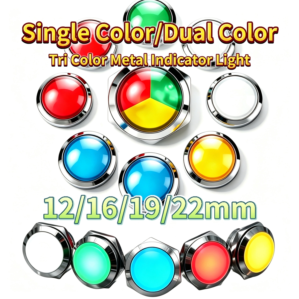 12mm 16mm 19mm 22mm Metal LED  - Signal Panel Orange avis et prix