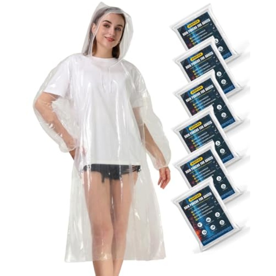 Disposable Rain Ponchos for Ad - Emergency Poncho Rain avis et prix