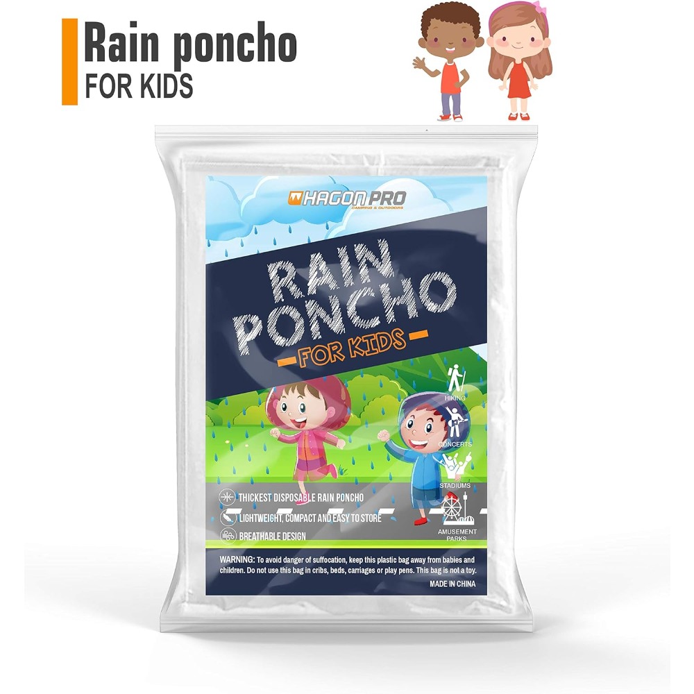 Hagon PRO Disposable Rain Ponc - Emergency Poncho Rain avis et prix
