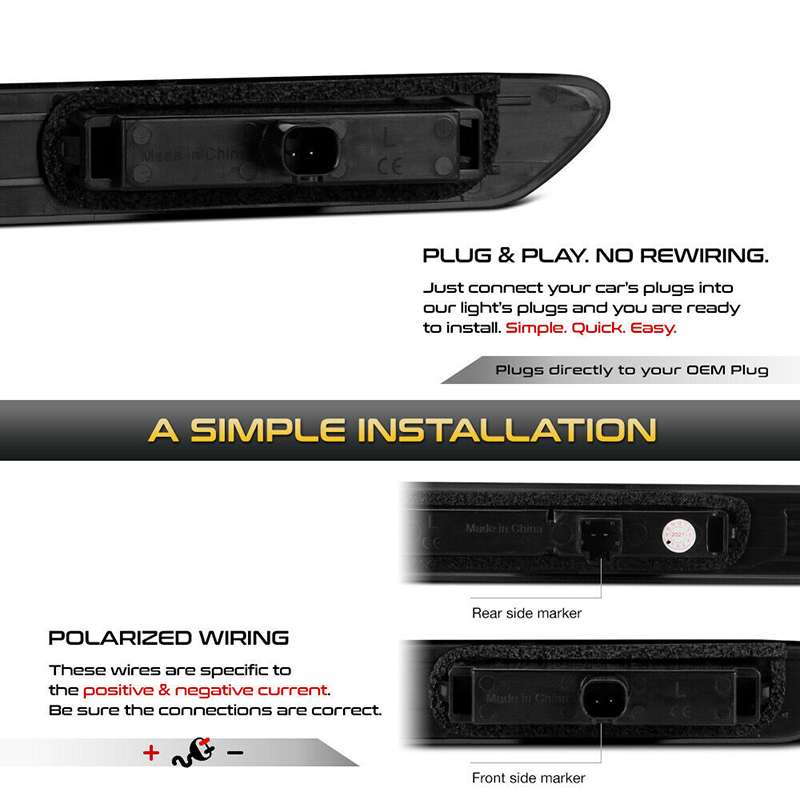 Smoked Lens Front Amber / Rear - Signal Flare Kit avis et prix