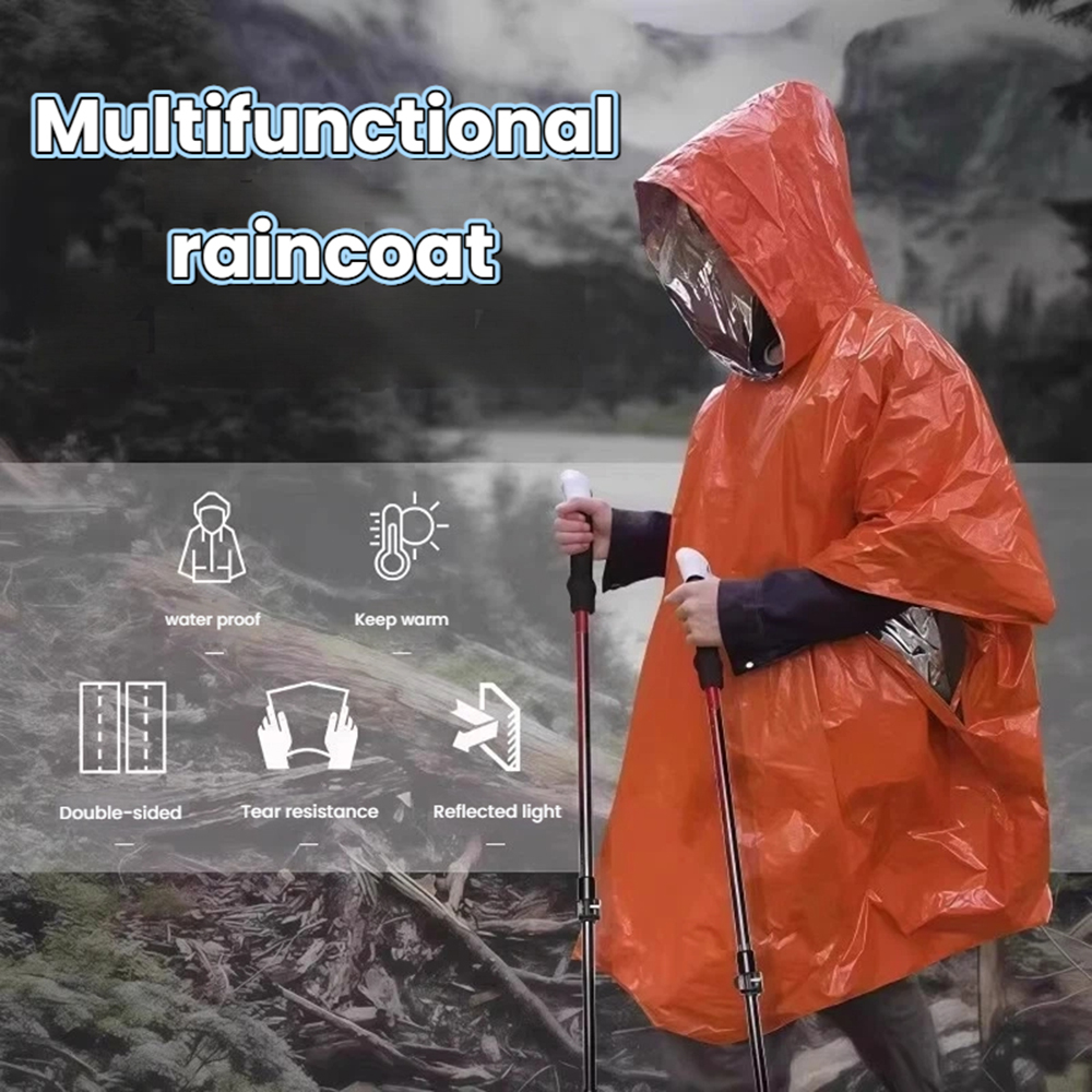 Portable Outdoor Emergency Rai - Emergency Poncho Rain avis et prix