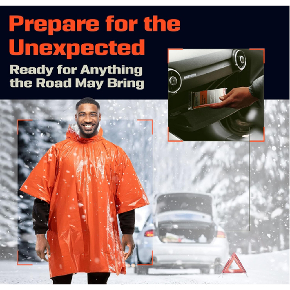 Portable Outdoor Emergency Rai - Emergency Poncho Rain avis et prix