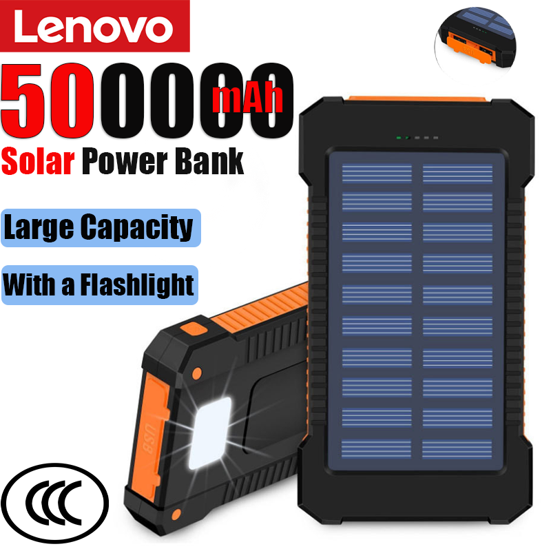 Lenovo 500000mAh Solar Power B - Solar Emergency Charger avis et prix