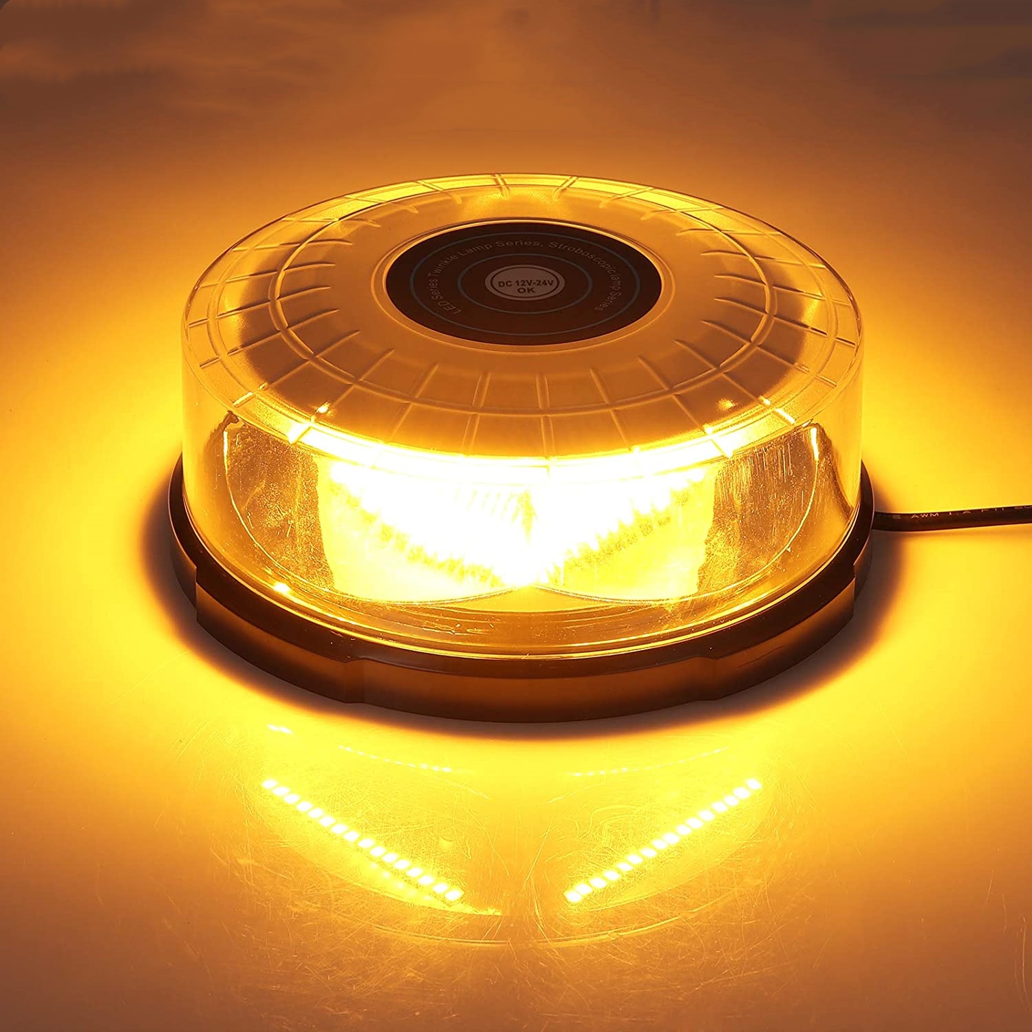 Yellow 24 LED Car Roof Ceiling - Sos Light Strobe avis et prix