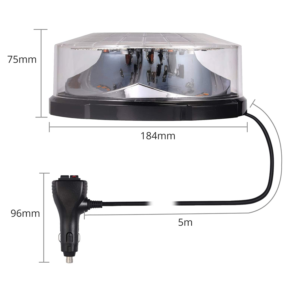 Yellow 24 LED Car Roof Ceiling - Sos Light Strobe avis et prix