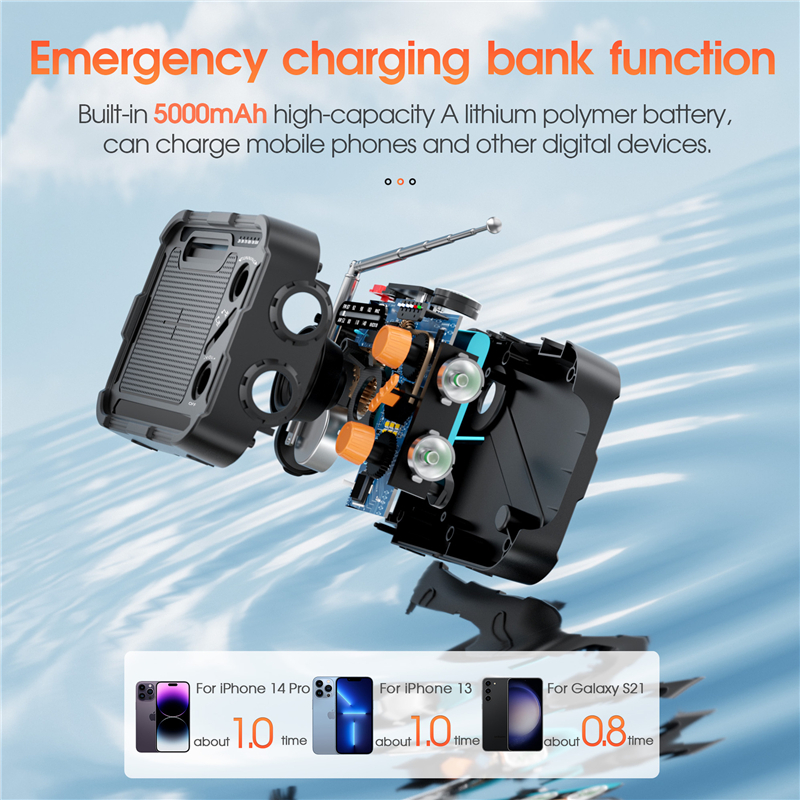 5000mAh Emergency Solar Power  - Solar Emergency Charger avis et prix