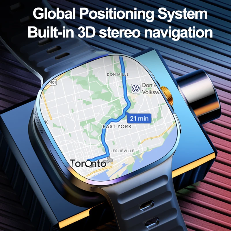 New Large Screen Smartwatch 4G - Compass Lensatic avis et prix