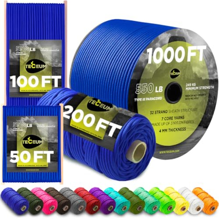 5/32 Paracord Rope 1000 1000ft - Para Cord 1000Ft avis et prix