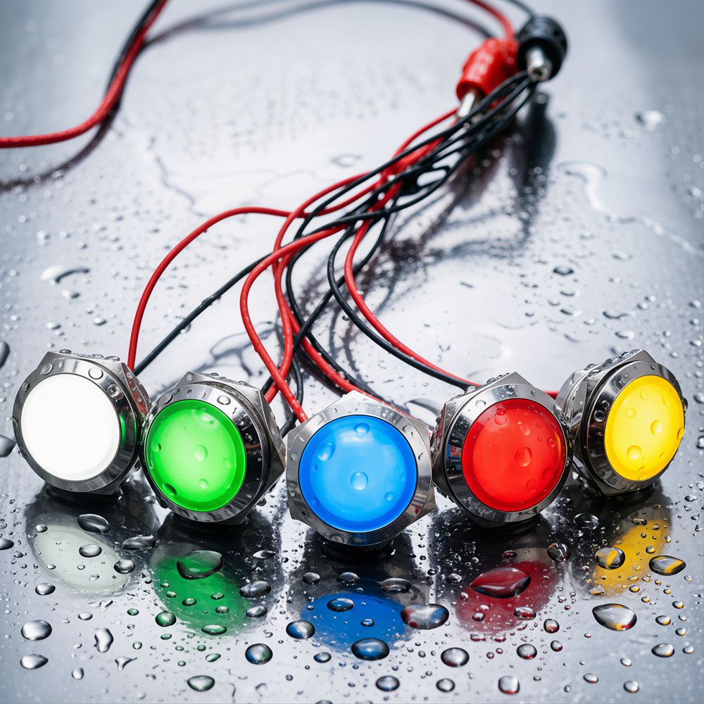 Metal LED Indicator Light 12mm - Signal Panel Orange avis et prix