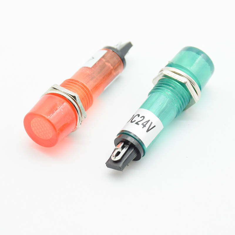 5Pcs 220V 12V 24V DC Mounting  - Signal Panel Orange avis et prix