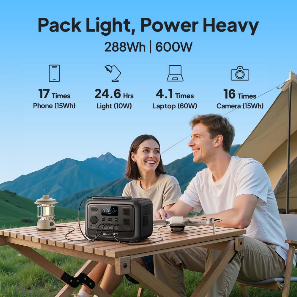 【Renew】BLUETTI Elite 30 V2 Por - Solar Emergency Charger avis et prix