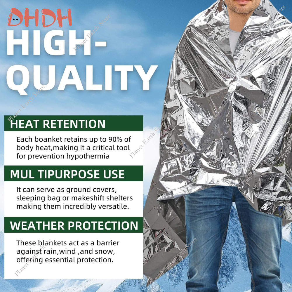 Emergency Thermal Blanket 5/10 - Survival Blanket Reflective avis et prix