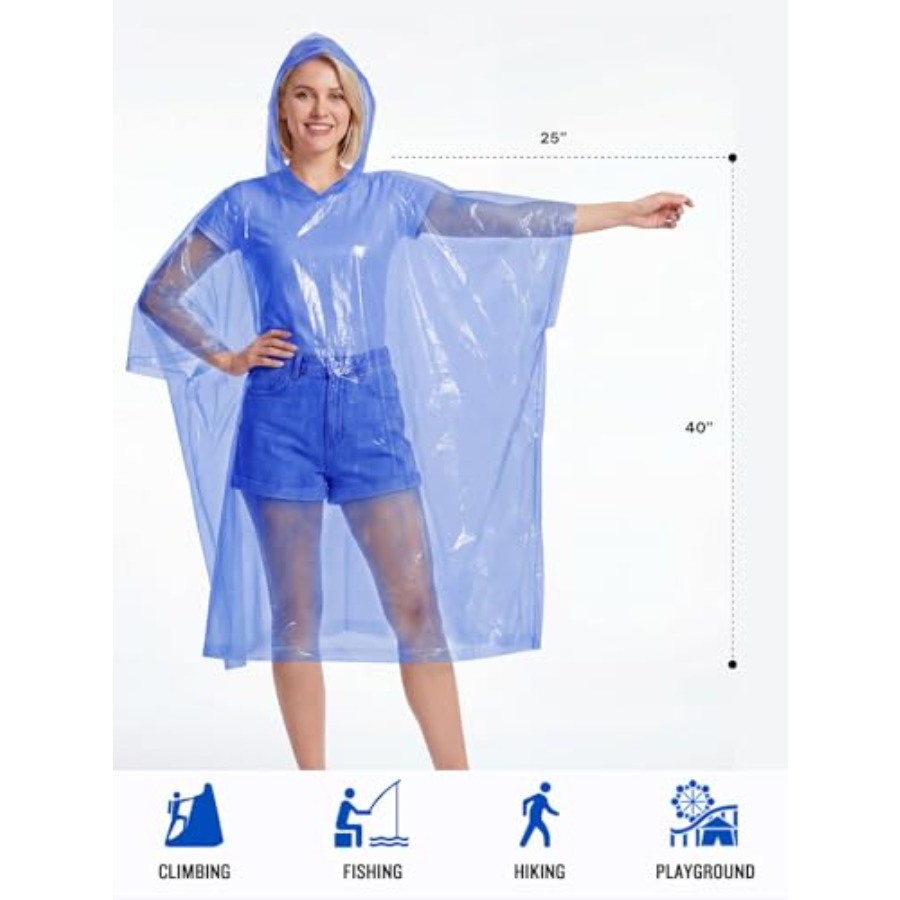 Disposable Rain Ponchos Emerge - Emergency Poncho Rain avis et prix