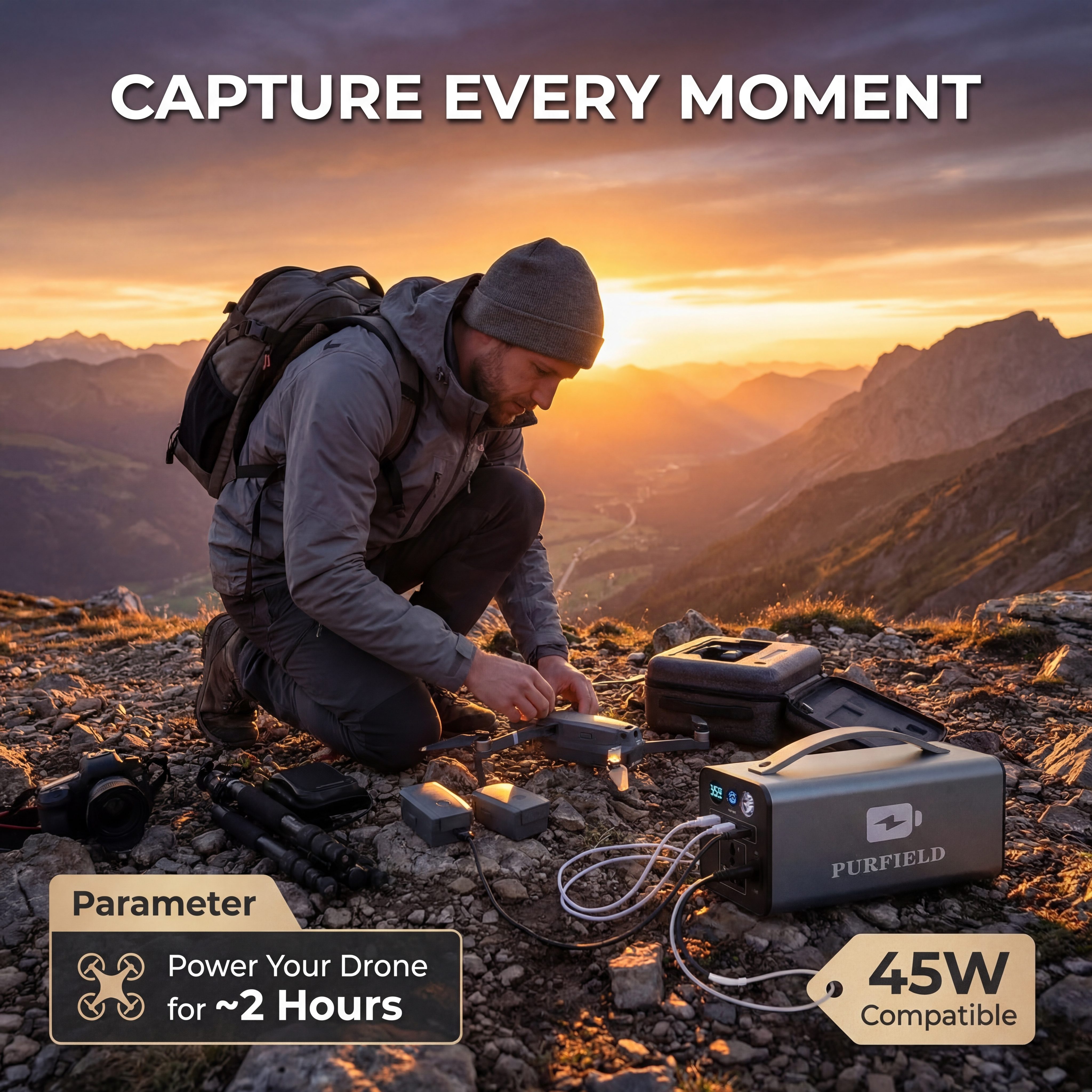 180W Outdoor Power Station 320 - Solar Emergency Charger avis et prix