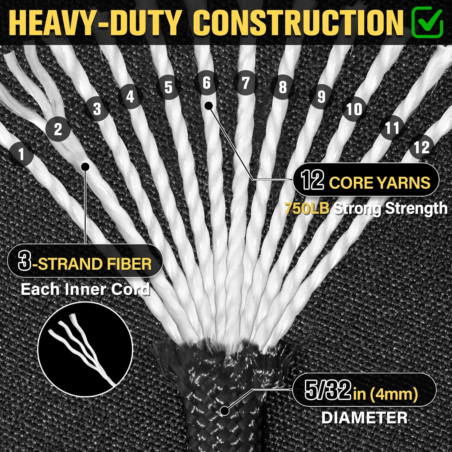 750lb Paracord Rope 1000ft/500 - Para Cord 1000Ft avis et prix