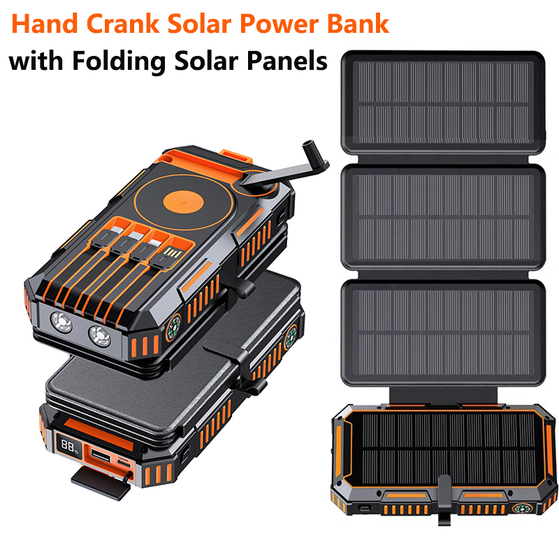 20000mAh Hand Crank Solar Powe - Solar Emergency Charger avis et prix