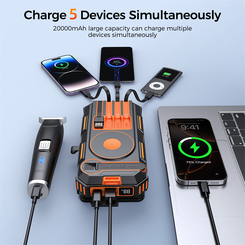 20000mAh Hand Crank Solar Powe - Solar Emergency Charger avis et prix