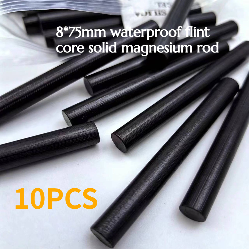 10PCS 8*75mm Waterproof Flint  - Magnesium Fire Starter avis et prix