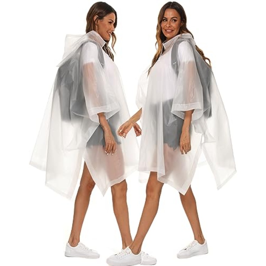 2 Pack Rain Ponchos for Adults - Emergency Poncho Rain avis et prix