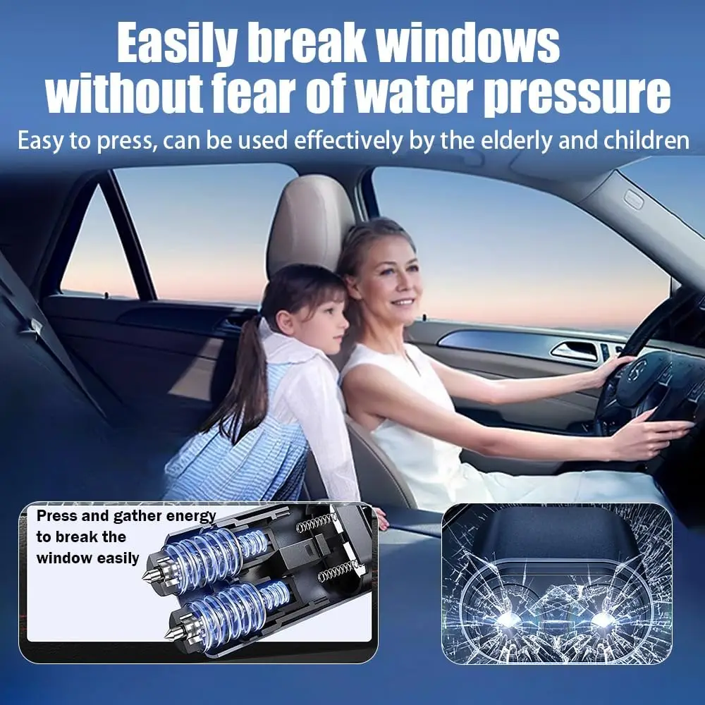 Car Safety Hammer 2-in-1 Windo - Rescue Rope Throw avis et prix