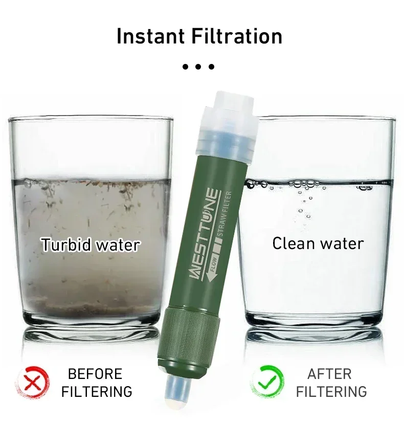 Westtune Outdoor Mini Camping  - Water Purification Straw avis et prix