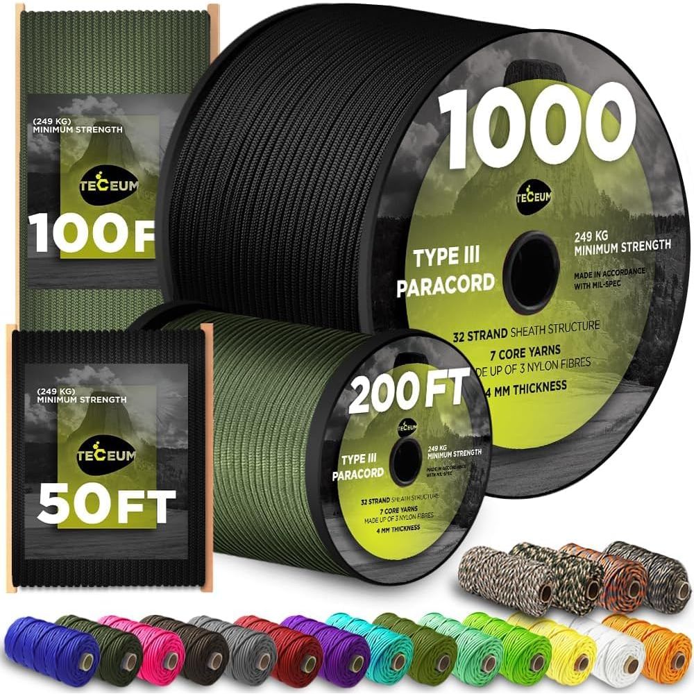 5/32 1000ft Paracord Rope - 20 - Para Cord 1000Ft avis et prix