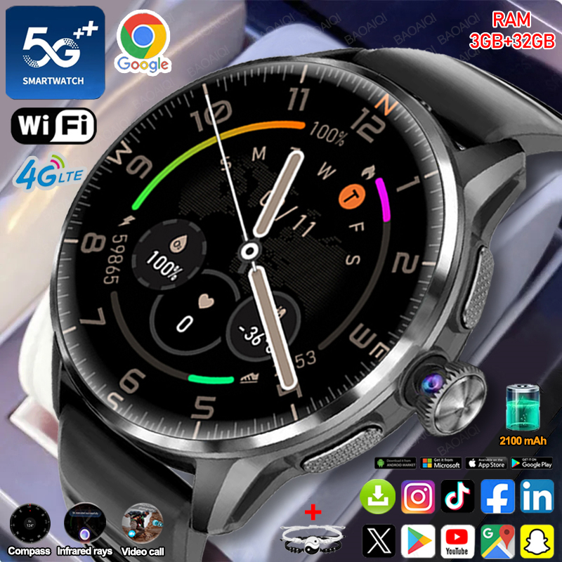 5G/4G Full Network Smart Watch - Compass Lensatic avis et prix