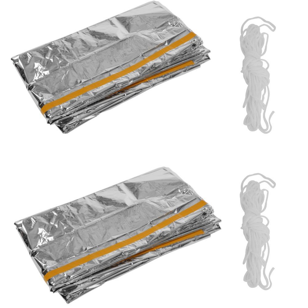 2 Pcs Durable Reflective Emerg - Survival Blanket Reflective avis et prix