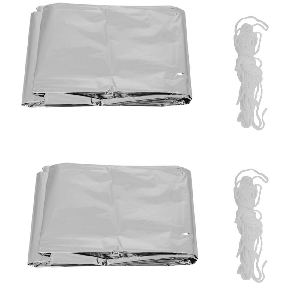 2 Pcs Durable Reflective Emerg - Survival Blanket Reflective avis et prix