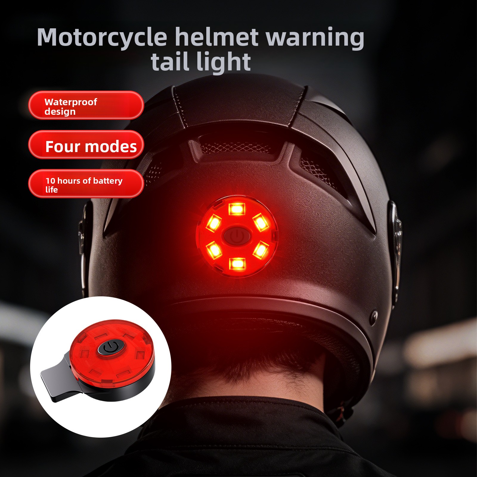 USB Rechargeable LED Helmet Ta - Sos Light Strobe avis et prix