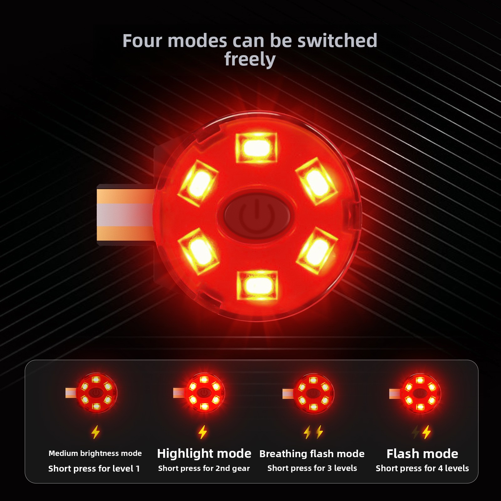 USB Rechargeable LED Helmet Ta - Sos Light Strobe avis et prix