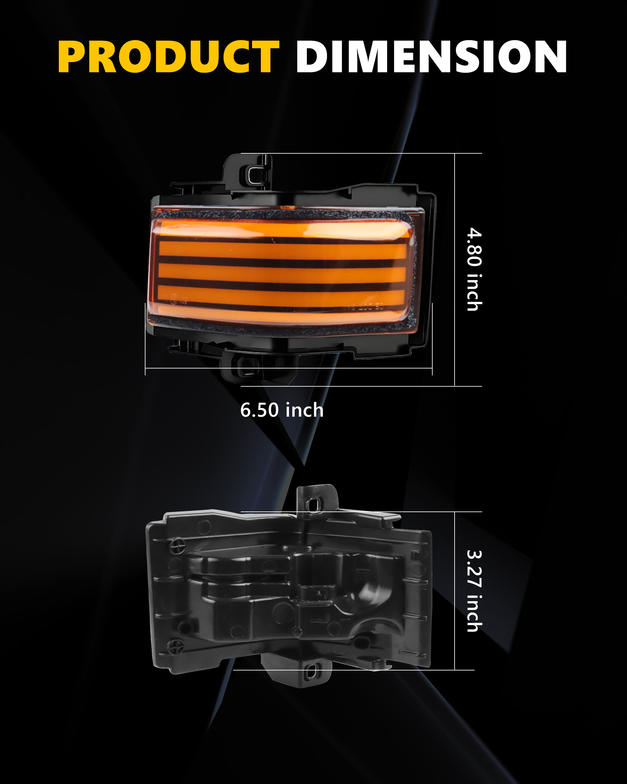 2Pcs Turn Signal Light Side Mi - Signal Panel Orange avis et prix