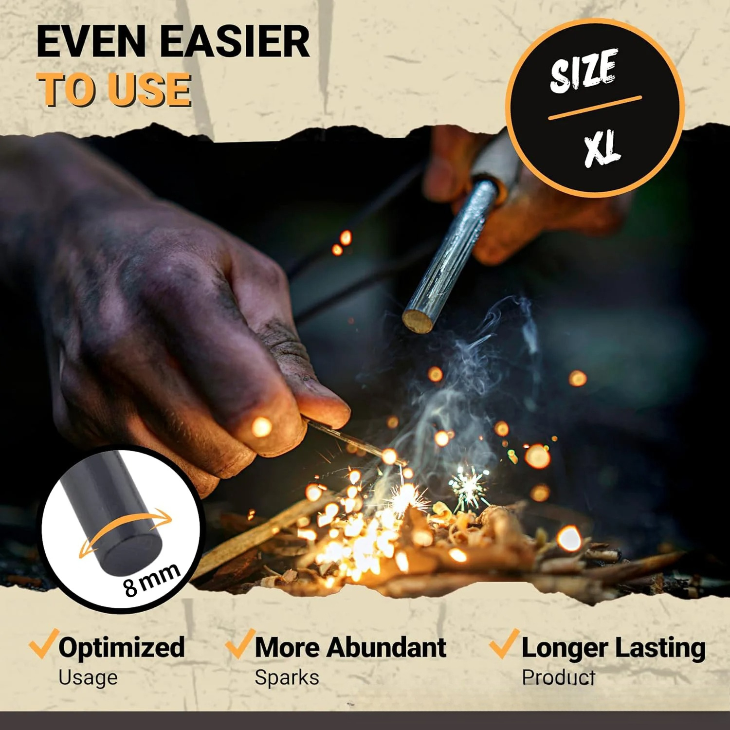 Portable Outdoor Flint and Ste - Magnesium Fire Starter avis et prix