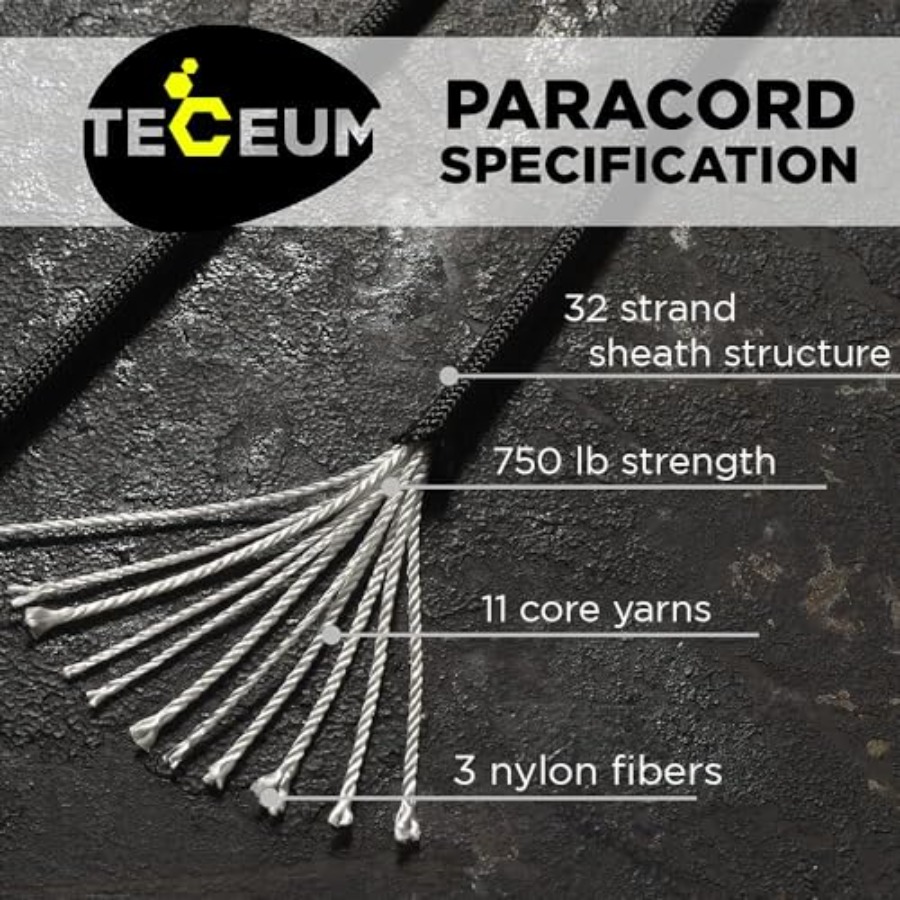Paracord Rope 750 lb 1000ft/ 2 - Para Cord 1000Ft avis et prix