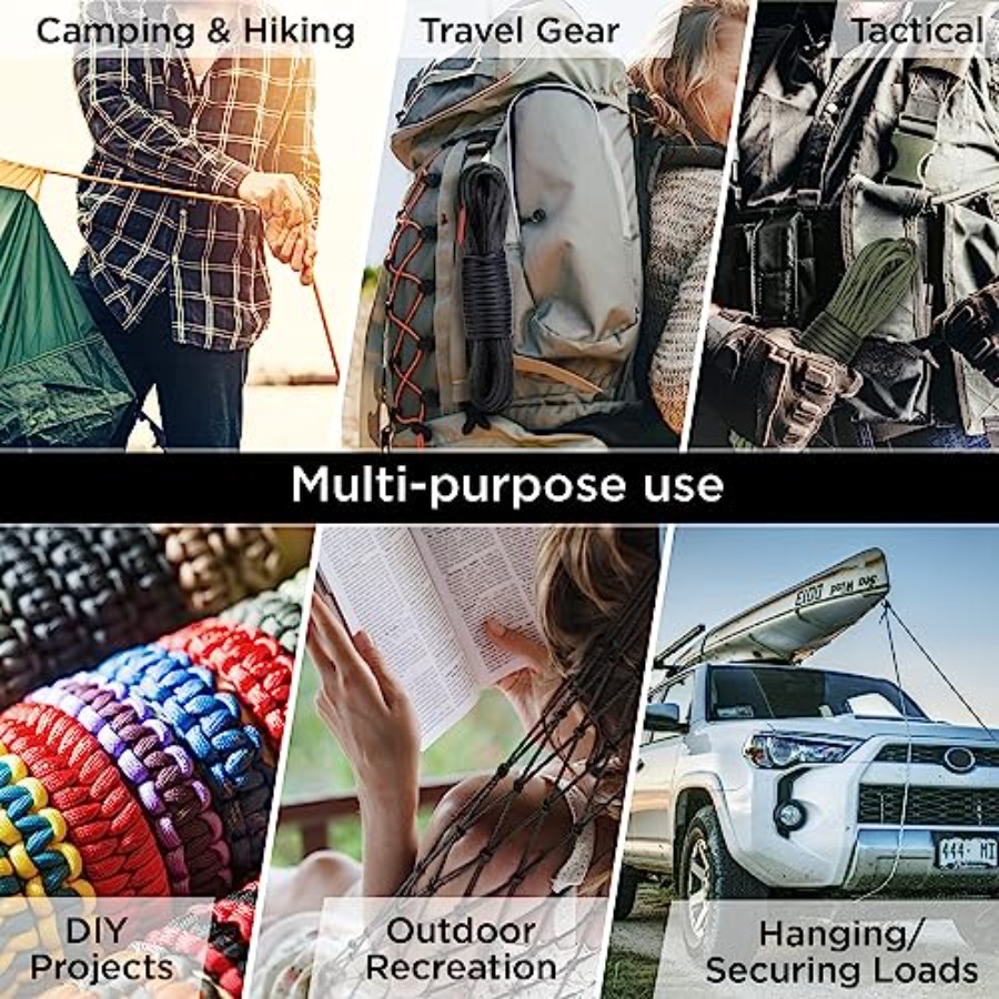 Paracord Rope 750 lb 1000ft/ 2 - Para Cord 1000Ft avis et prix