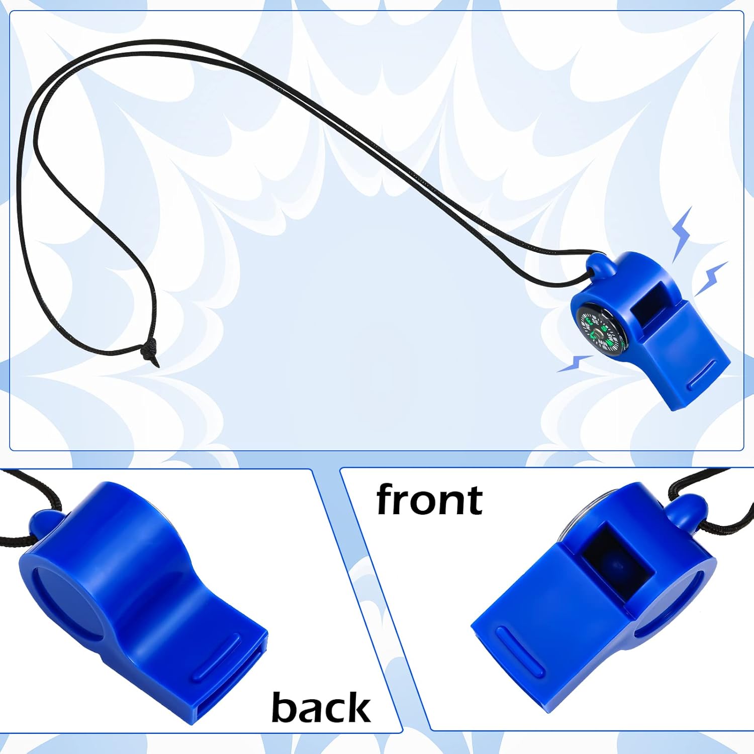 7 Pack 2-in-1 Whistle Compass  - Emergency Whistle Loud avis et prix