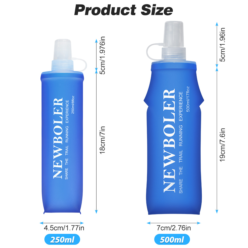 NEWBOLER 150ml 250ml 500ml Wat - Water Bag Collapsible avis et prix