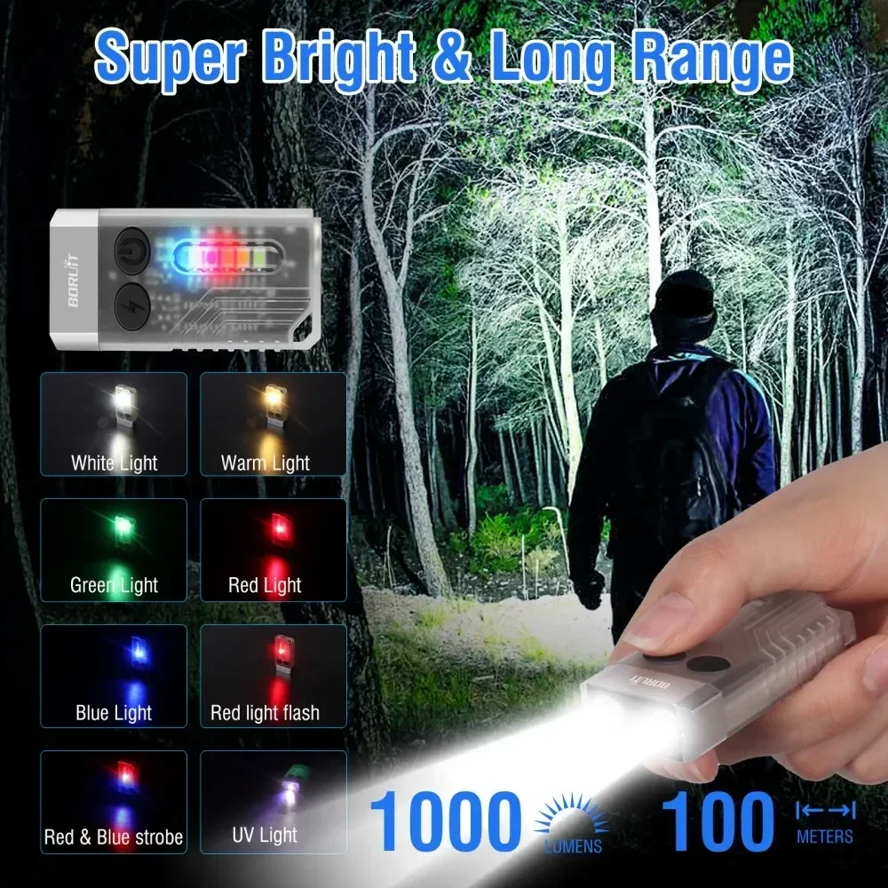 BORUiT V10 Keychain UV LED EDC - Fishing Kit Compact avis et prix